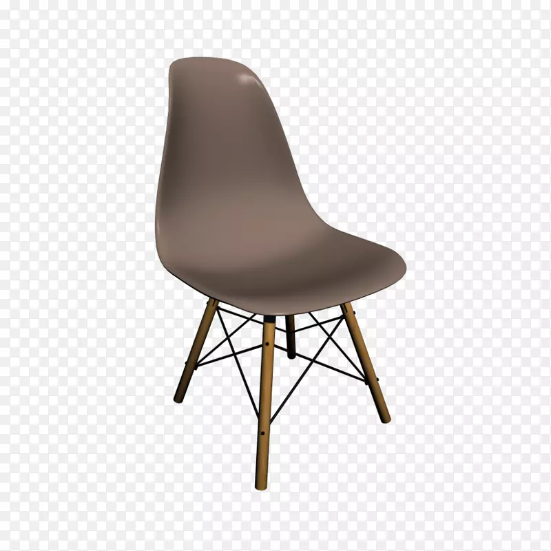 伊姆斯休闲椅桌，维特拉现代家具-木材板，座位顶景