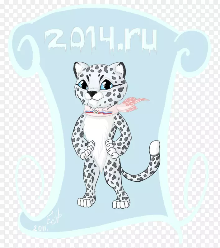 2014年冬奥会索契奥运会吉祥物胡须-美丽的开幕式海报
