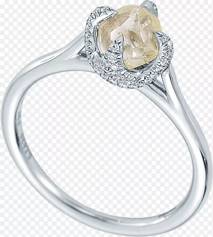 结婚戒指银身珠宝钻石-梅森罐子模型原型