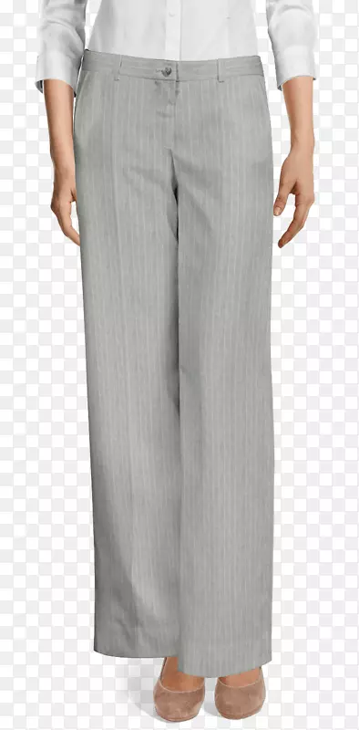 长裤短裙衬衫jakkupuku服装-欧洲女式边框条纹