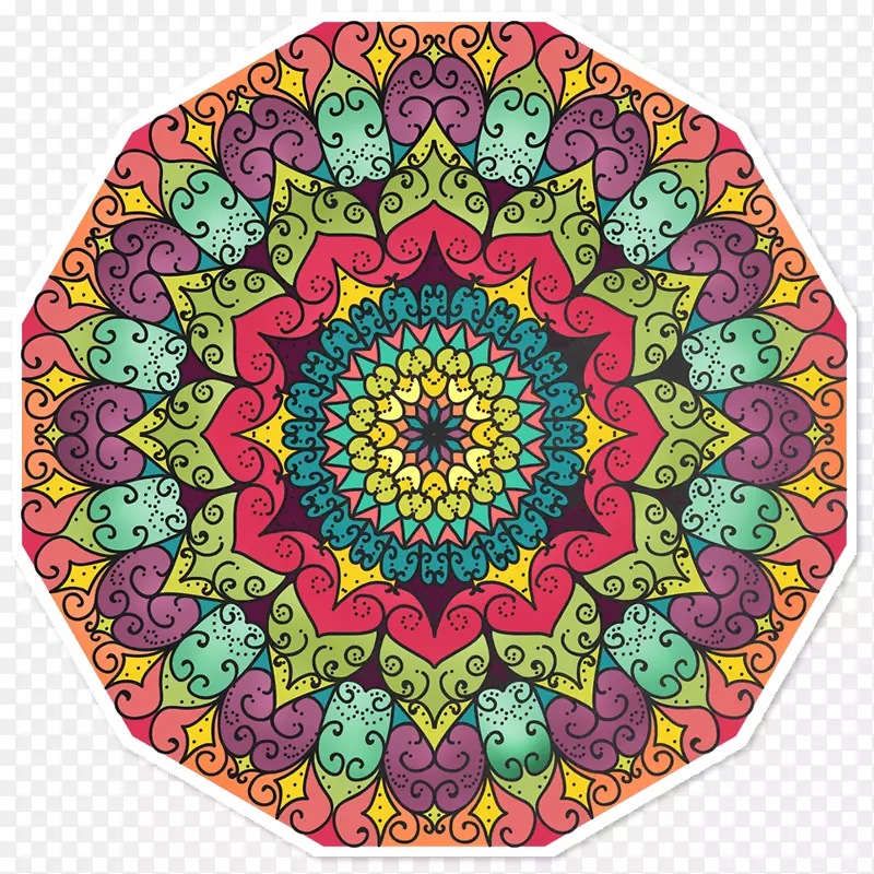 曼达拉纺织艺术粘合地毯