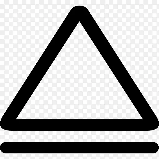 计算机图标等边三角形线形状三角形