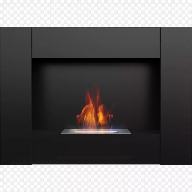 生物燃料壁炉火焰黑色热火