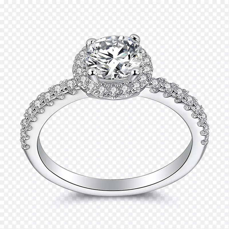 结婚戒指银订婚戒指