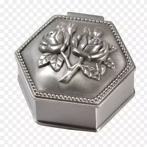 银礼盒雕刻盒-六角形奖座