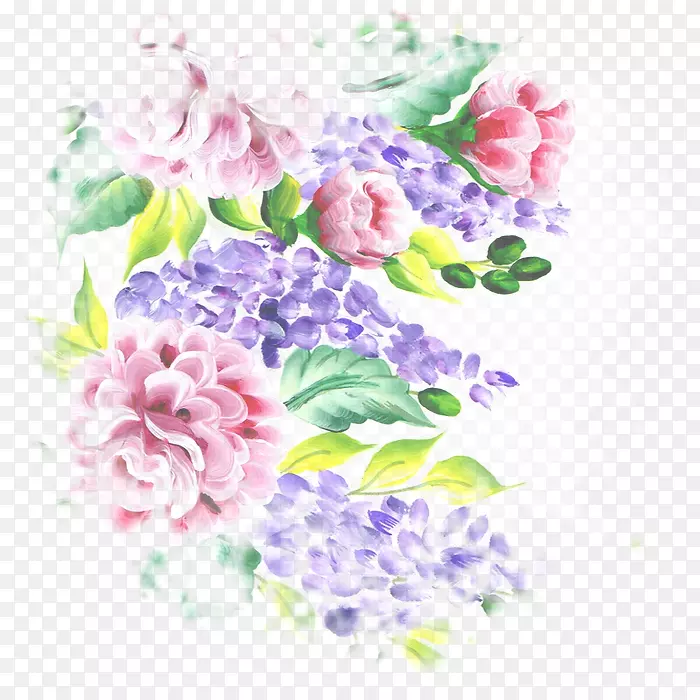 花卉设计水彩画绘画