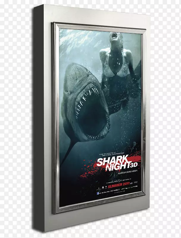 电影海报鲨鱼电影海报电影院海报壁画