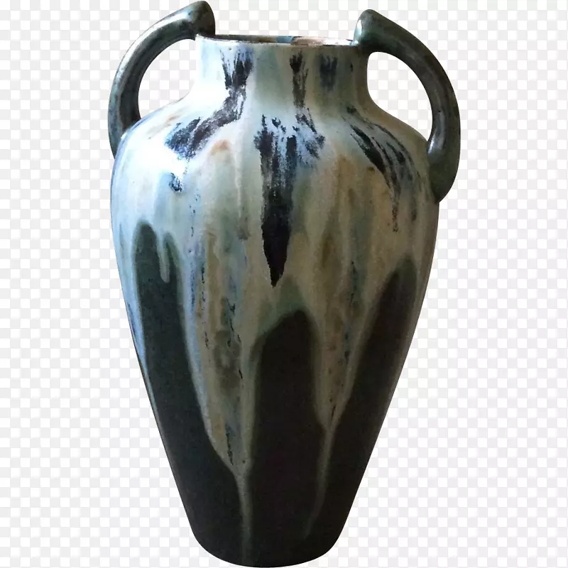 花瓶陶瓷陶器-精美的手绘建筑纪念碑