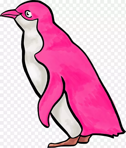 企鹅画鸟夹艺术-企鹅