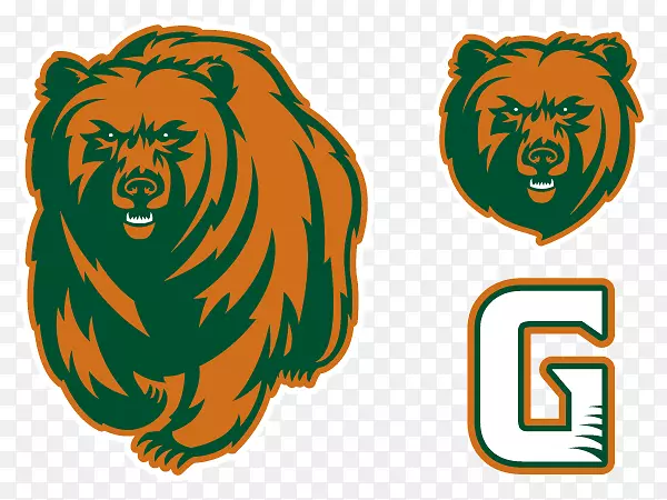 芝加哥熊徽标灰熊乔治亚Gwinnett学院