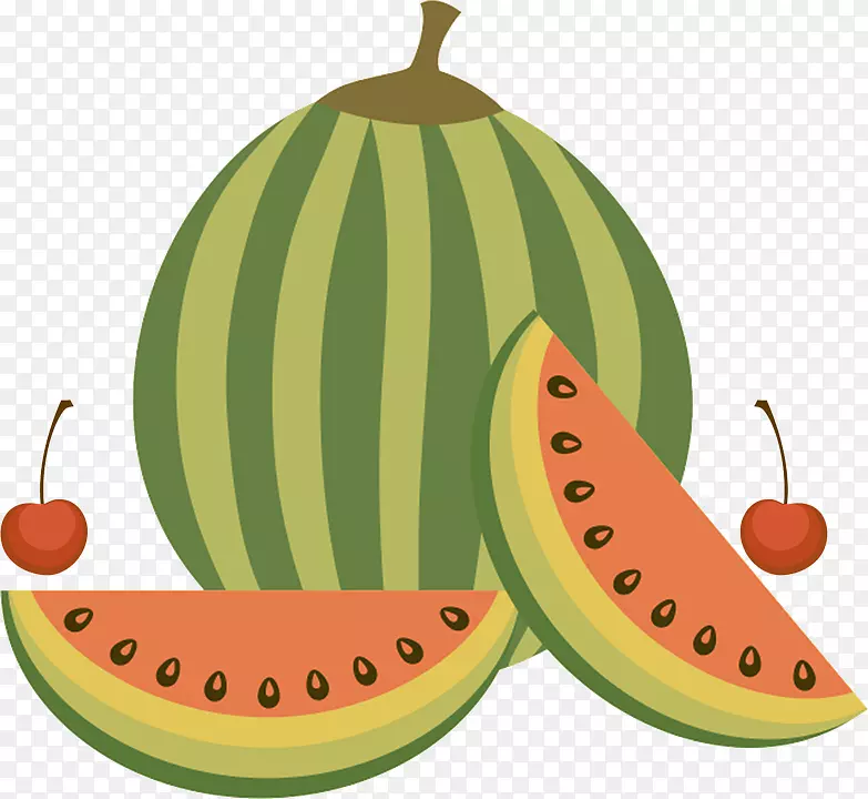 西瓜水果食品剪贴画.西瓜