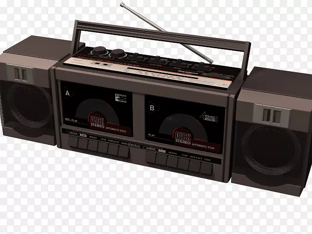 立体声磁带录音机小型盒式收音机