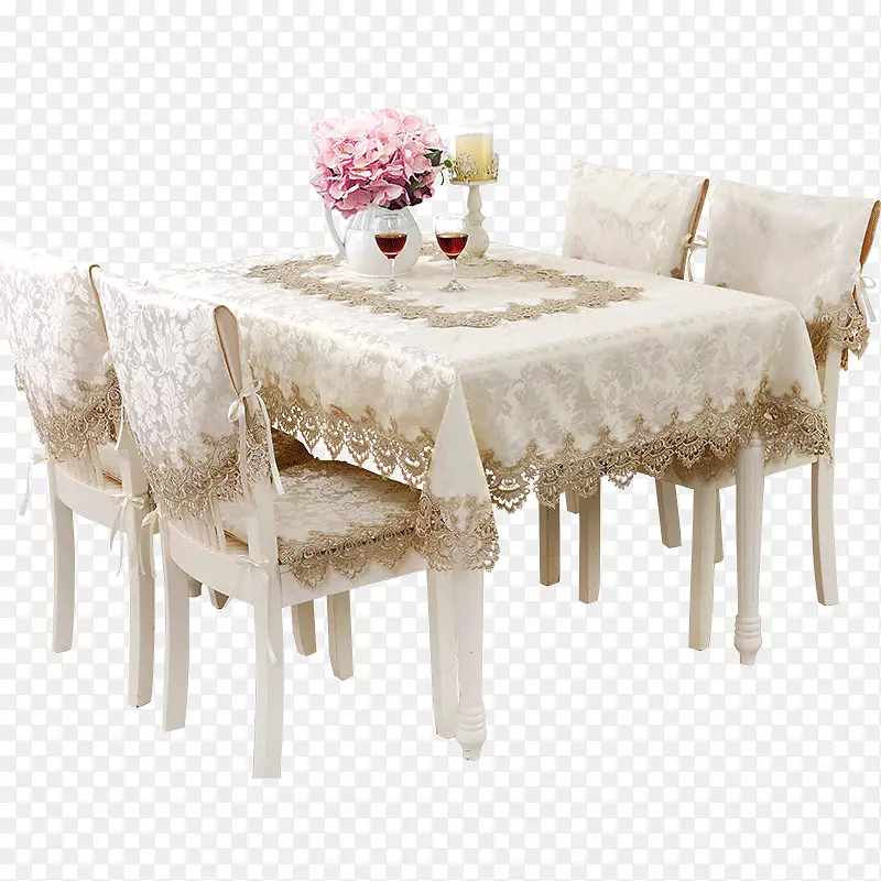 桌布花边刺绣纺织品桌
