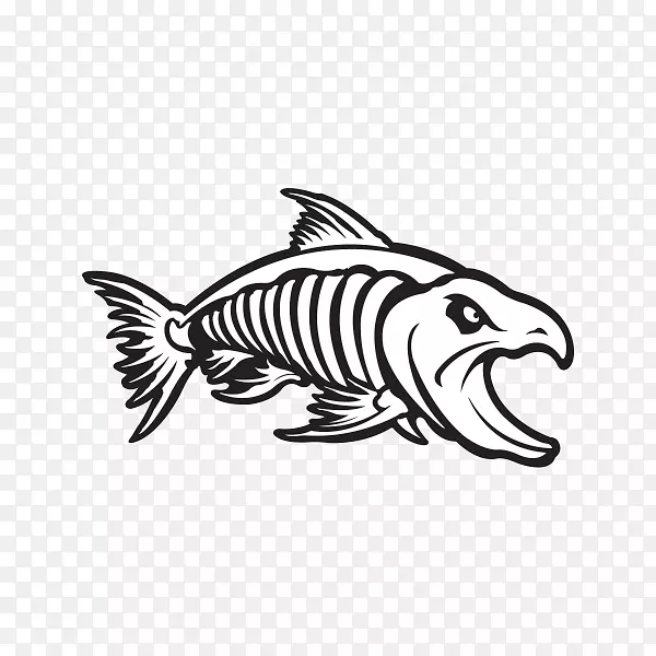 贴纸标签鲑鱼标志水