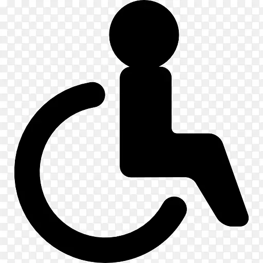 残疾电脑图标轮椅剪贴画轮椅