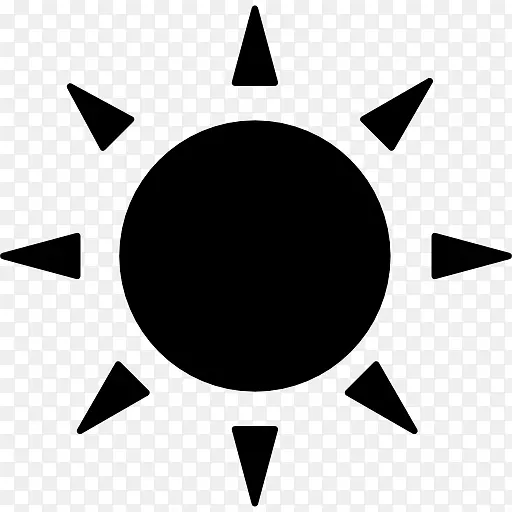 电脑图标阳光符号