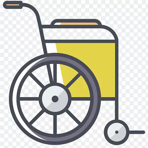 残疾电脑图标轮椅