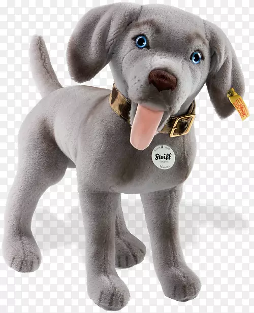 Weimaraner小狗熊玛格丽特Steiff GmbH毛绒玩具-免费扣，精致花瓣