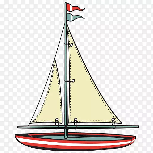 帆船航行费-免费剪贴画-帆船
