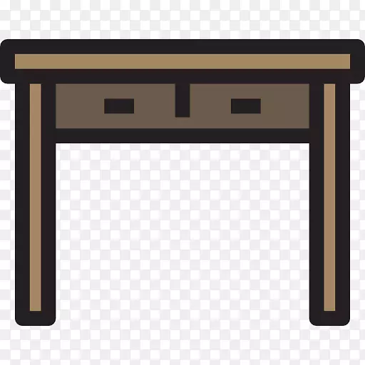 桌子写字桌家具电脑图标.桌子