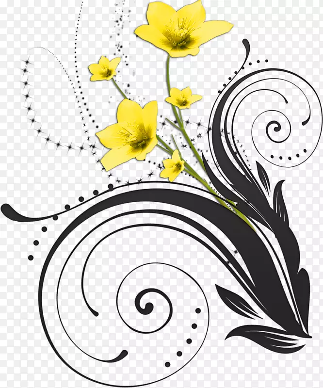 花卉设计绘画剪贴画