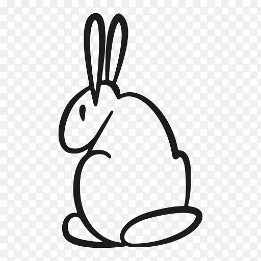 兔子复活节兔子电脑图标剪贴画-兔子
