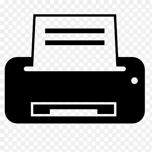 纸打印机打印计算机图标.打印机