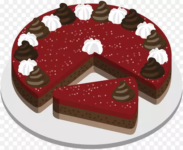 巧克力蛋糕水果蛋糕圆饼婚礼蛋糕奶油巧克力蛋糕