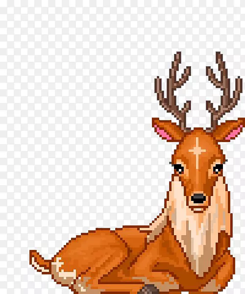 鹿动画像素