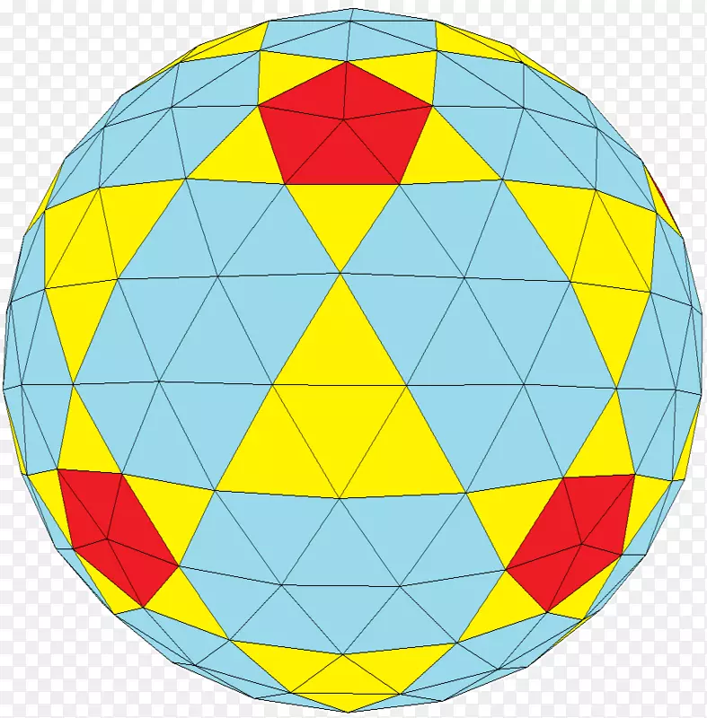 测地多面体二十面体球面-三角形
