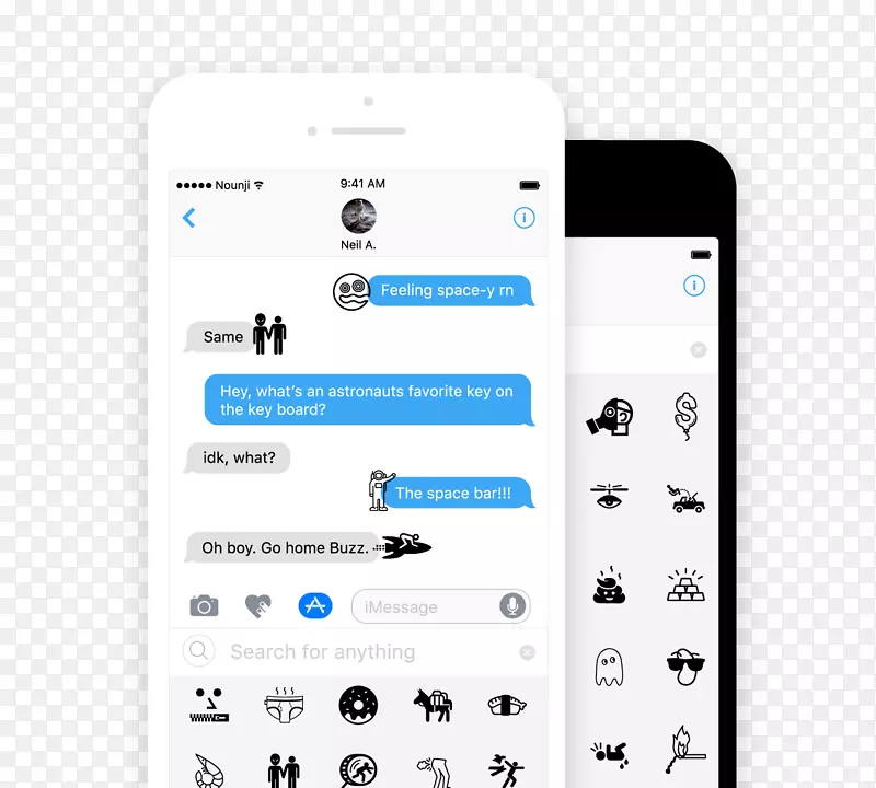智能手机贴纸iOS 10 iMessage-智能手机