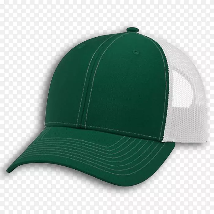 棒球帽绿色全帽白色卡车帽棒球帽