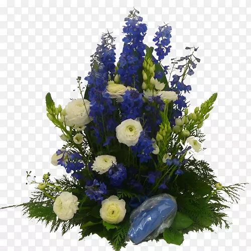 花卉设计蓝切花白花