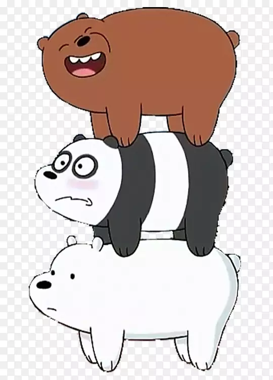 北极熊大熊猫画卡通网络熊