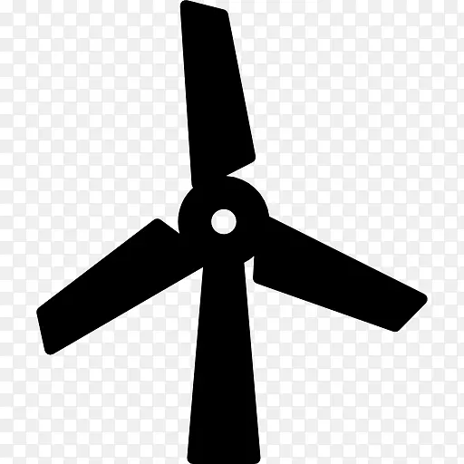 风力发电计算机图标可再生能源磨动力符号