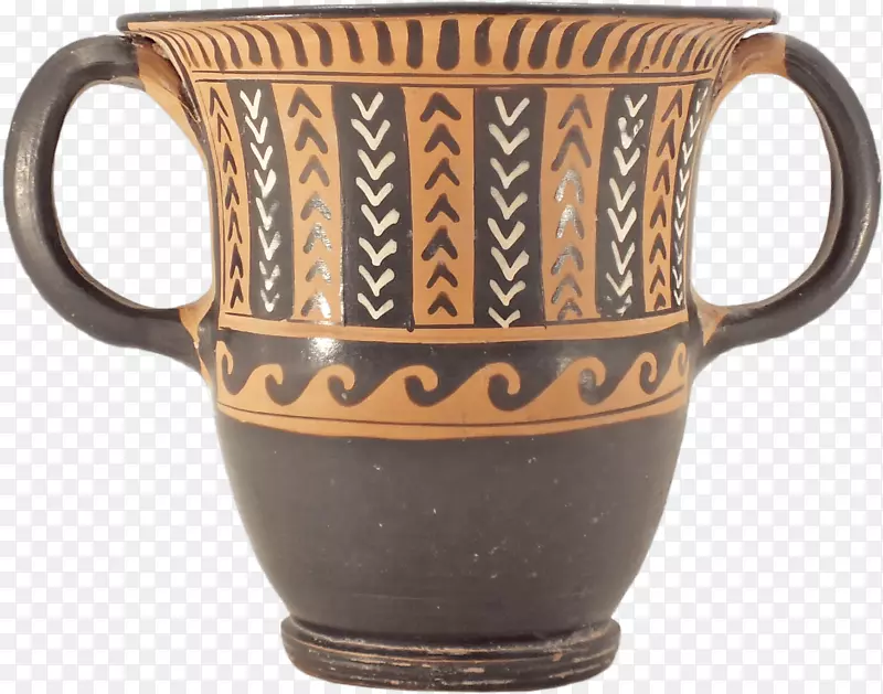 陶瓷咖啡杯南意大利古希腊陶器kantharos-古代海报材料