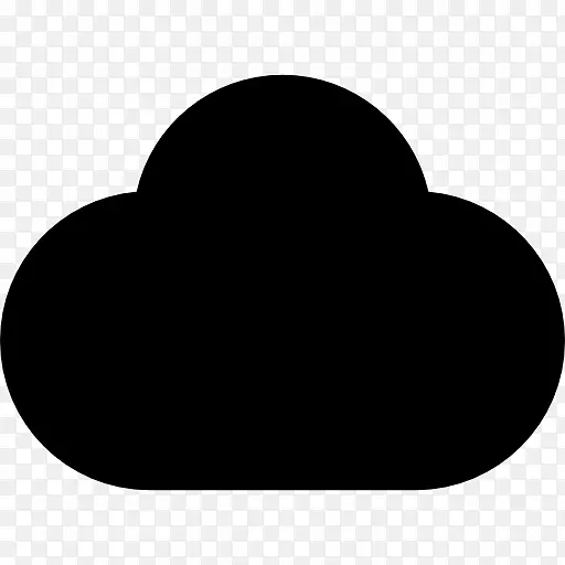计算机图标云计算-漆黑的云彩充斥着天空。