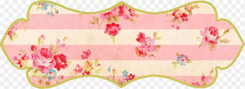 纸标签，旧衣服，花贴，花