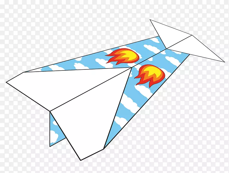 直线点三角形剪贴画飞纸机