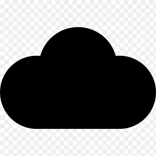 计算机图标云计算-漆黑的云彩充斥着天空。