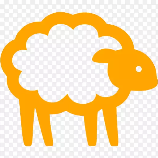 美利奴电脑图标，羊毛，羊肉和羊肉