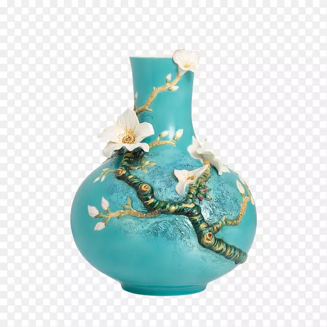 杏仁花梵高博物馆虹膜花瓶瓷器花瓶