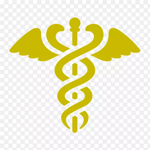 作为医疗保健标志的赫尔墨斯？卡杜修斯的蛇杖-蛇。