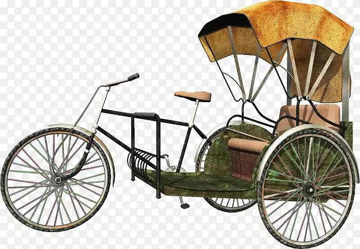 自行车轮车人力车