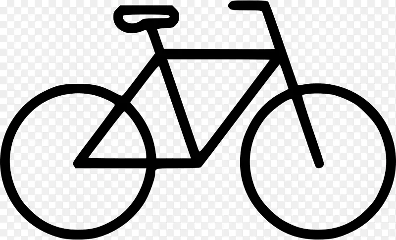 固定齿轮自行车计算机图标.自行车