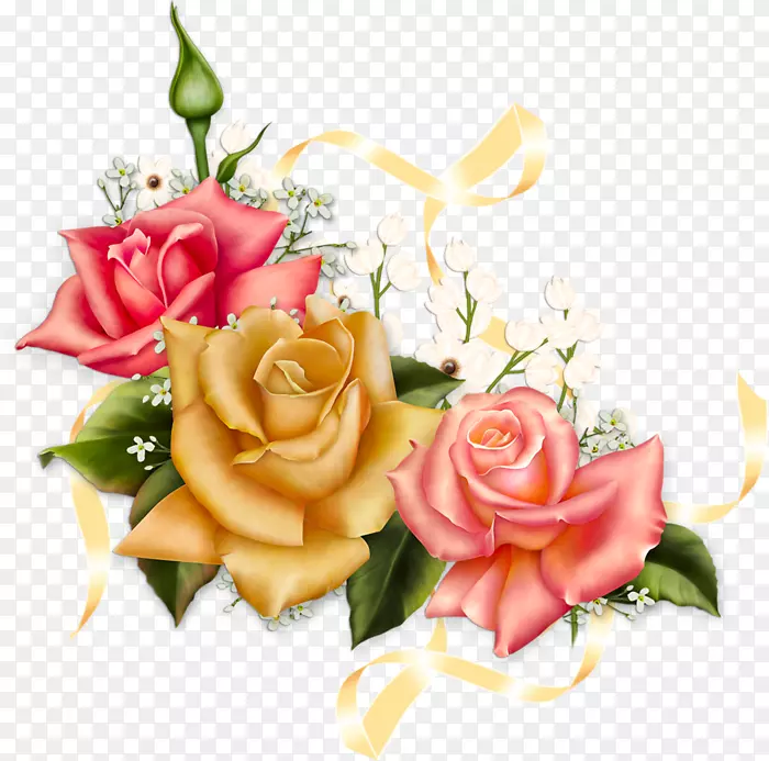 花园玫瑰粉红相框-玫瑰