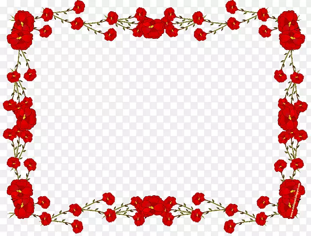 画框花玫瑰剪贴画-花