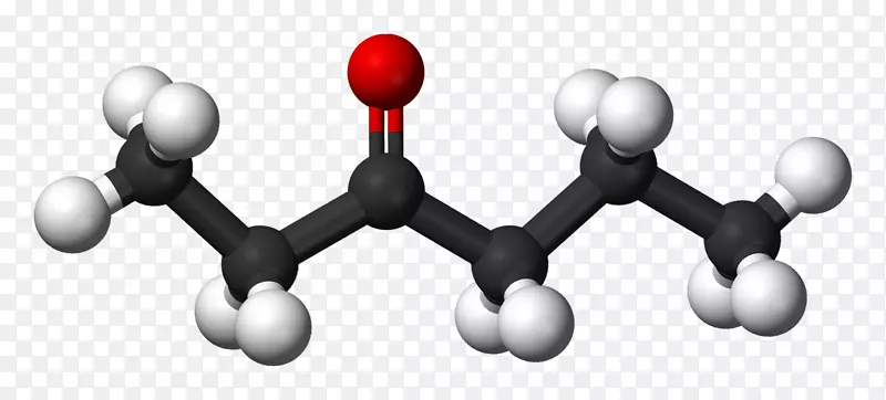 丁酮-3-戊酮-2-戊酮球棒模型