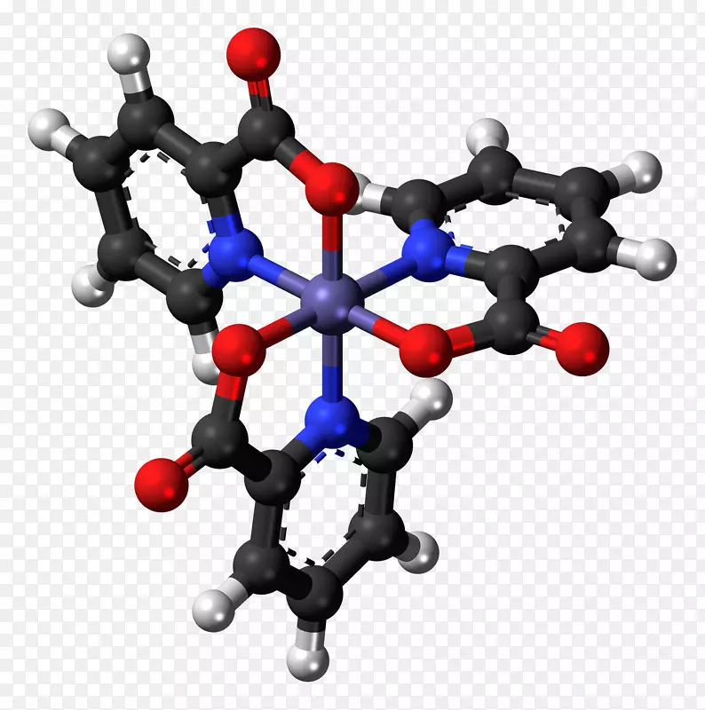 铬(Ⅲ)吡啶配合物复合球棒模型异构体