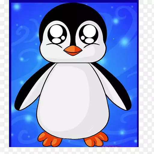 企鹅YouTube动画剪贴画-企鹅